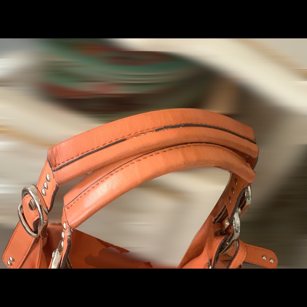 b. makowsky Coral Leather Hobo with Stud and Buckle Details - Picture 11 of 14